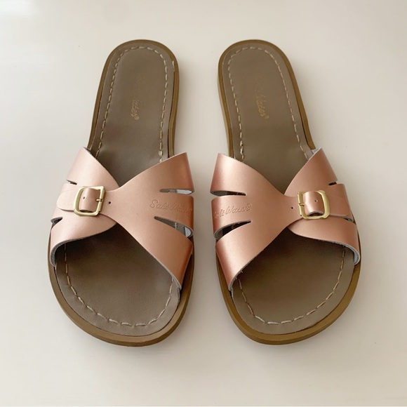 Salt Water Classic Slide Sandals • Rose Gold • Women's 9 - Picture 1 of 5